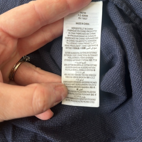 Boden pineapple trimmed tunic, EUC, size 8 - Picture 6 of 6